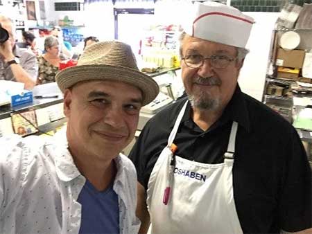 Michael Symon at Raddell's Sausage Shop in Cleveland, Ohio