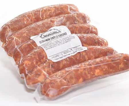 Slovenian sausage at Raddell's Sausage Shop in Cleveland, Ohio