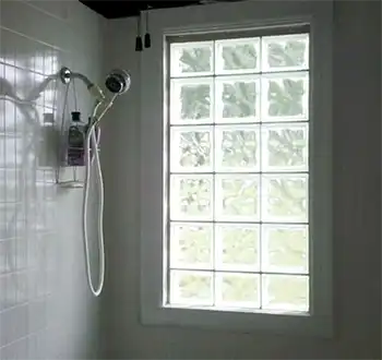 glass block showers