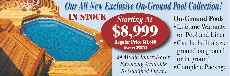 On-Ground Pools - Financing Available - Lifetime Warranty