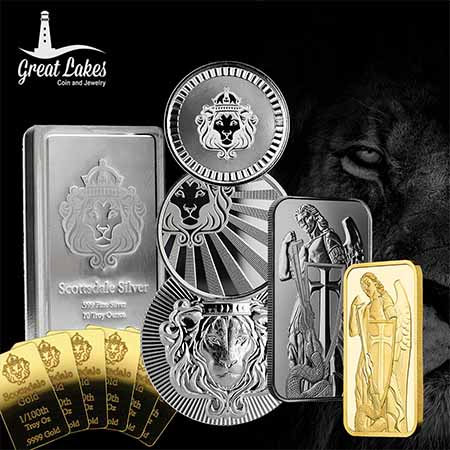 Great Lakes Coin & Jewelry - Northeast Ohio - Buy gold, silver & platinum bullion. Shop rare numismatic coins. PCGS authorized coin dealer.