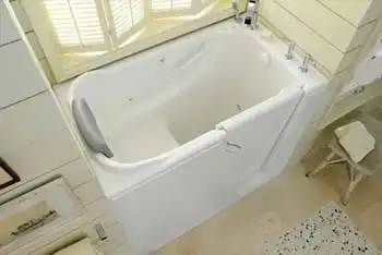 walk in shower and tub