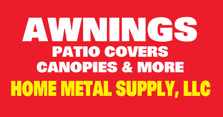 Home Metal Supply - Northeast Ohio - Awnings, Patio Covers