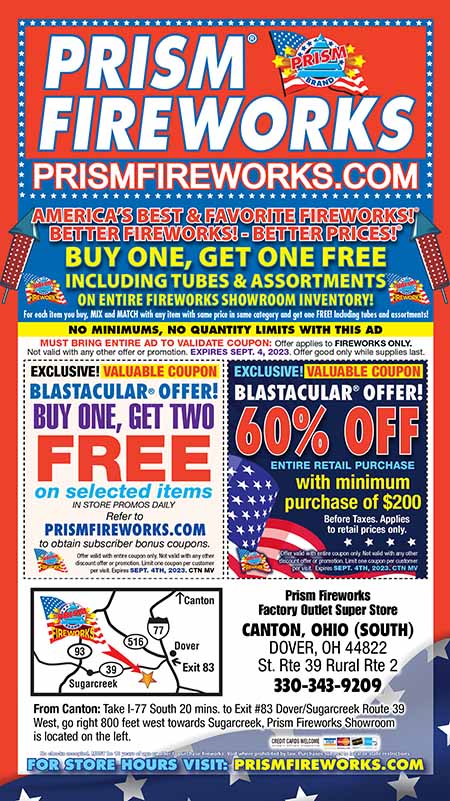 Prism Fireworks Canton Ohio Coupons