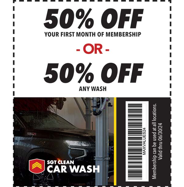 car wash coupons